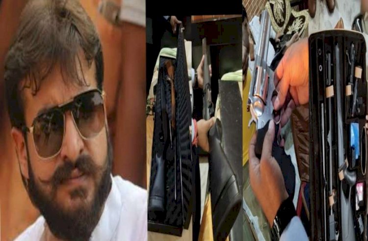 बाहुबली विधायक मुख्तार अंसारी के बेटे अब्बास अंसारी के घर से हथियारों का जखीरा बरामद, हथियारों में 6 देसी-विदेशी असलहे और 4431 गोलियां